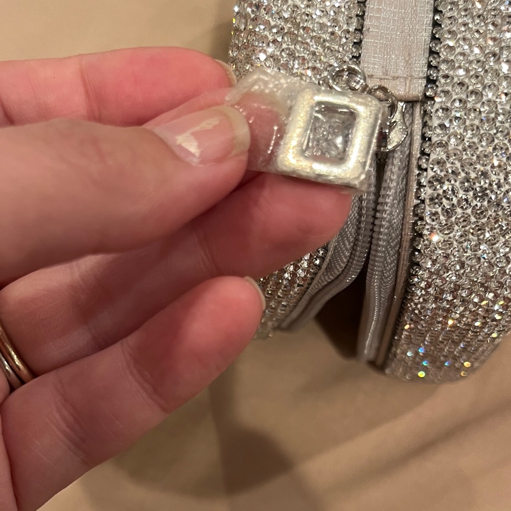 Sparkling Silver Rhinestone Jewelry Box - Picture 5 of 5